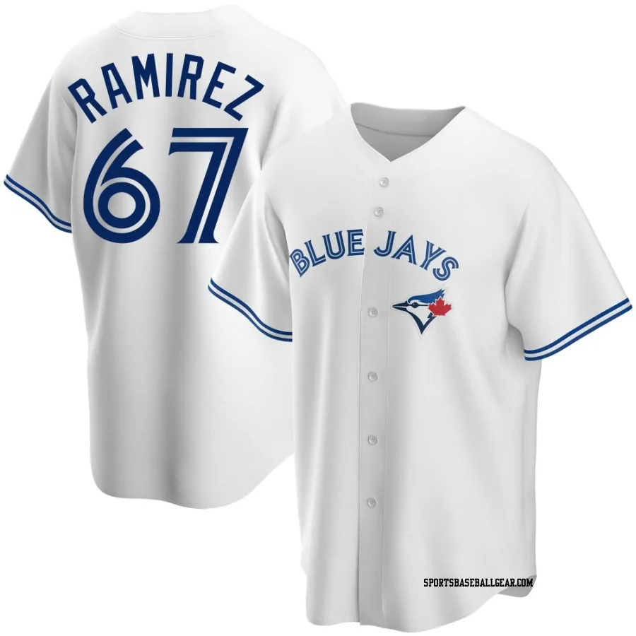 Emmanuel Ramirez Youth Toronto Blue Jays White Replica Home Jersey