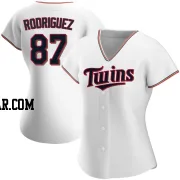 Emmanuel Rodriguez Women's Minnesota Twins White Replica Home Jersey