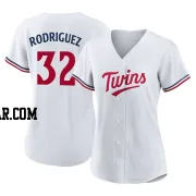 Emmanuel Rodriguez Women's Minnesota Twins White Replica Home Jersey