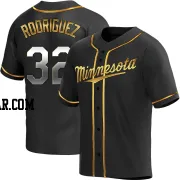 Emmanuel Rodriguez Youth Minnesota Twins Black Golden Replica Alternate Jersey