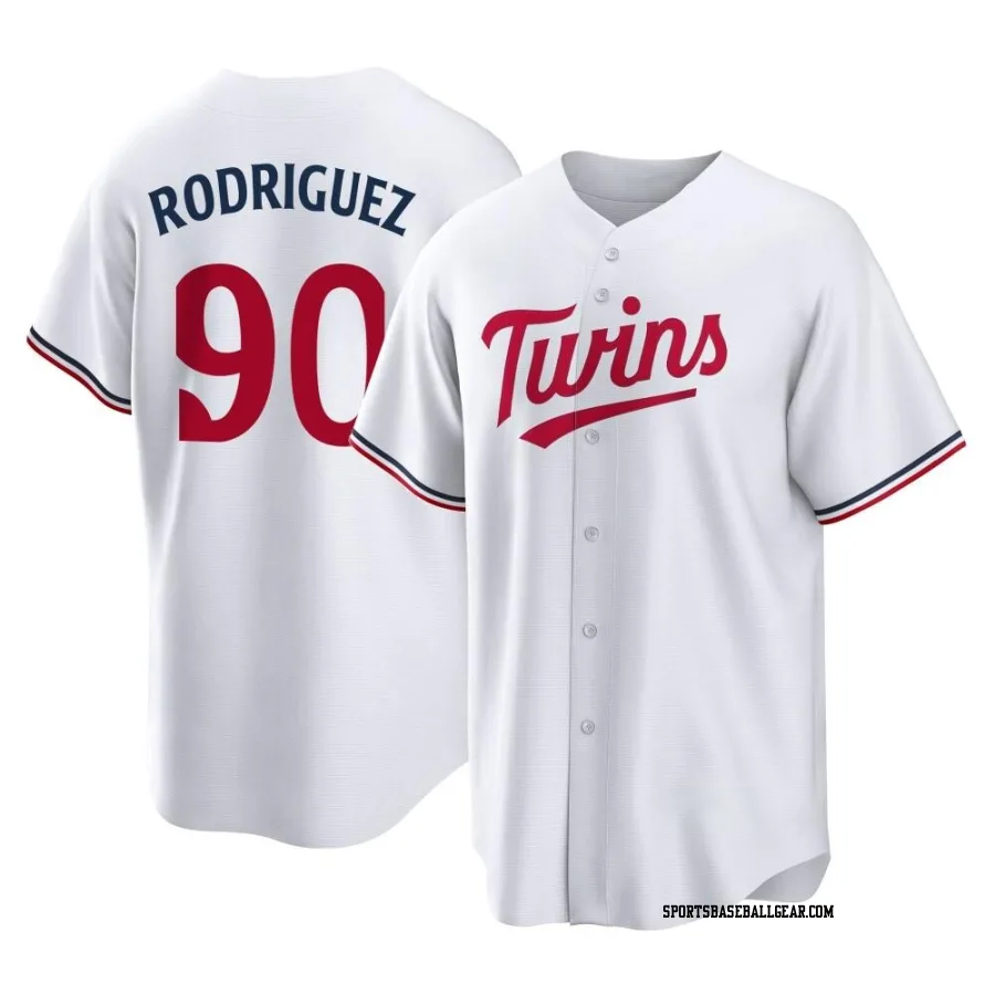 Emmanuel Rodriguez Youth Minnesota Twins White Replica Home Jersey