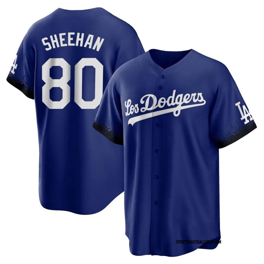 Emmet Sheehan Men's Los Angeles Dodgers Royal Replica 2021 City Connect Jersey