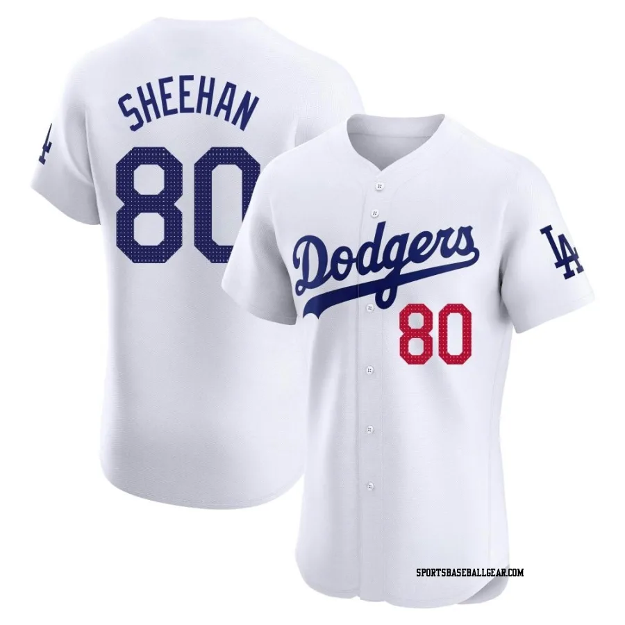 Emmet Sheehan Men's Los Angeles Dodgers White Elite Home Jersey