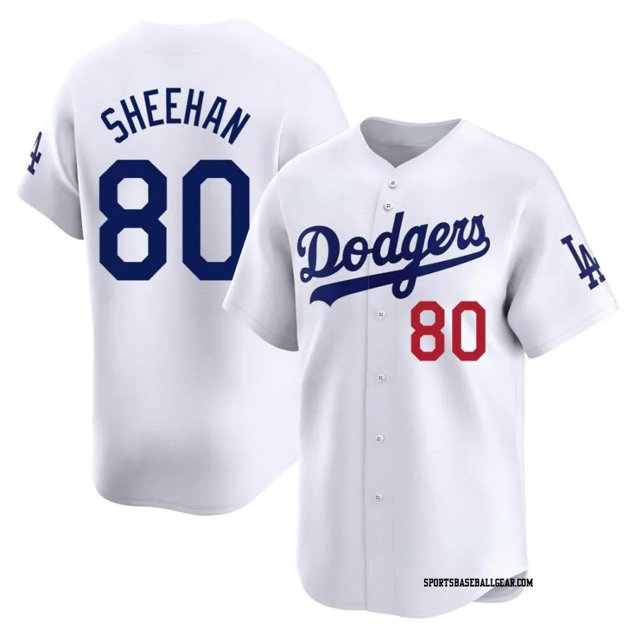 Emmet Sheehan Men's Los Angeles Dodgers White Limited Home Jersey