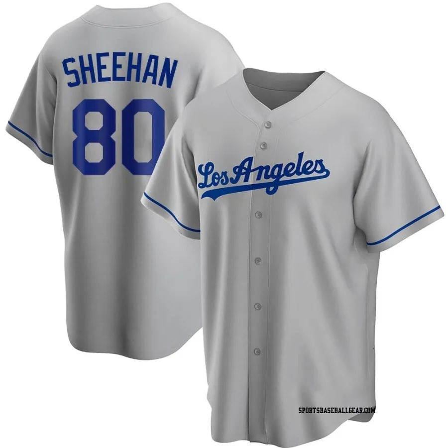 Emmet Sheehan Youth Los Angeles Dodgers Gray Replica Road Jersey