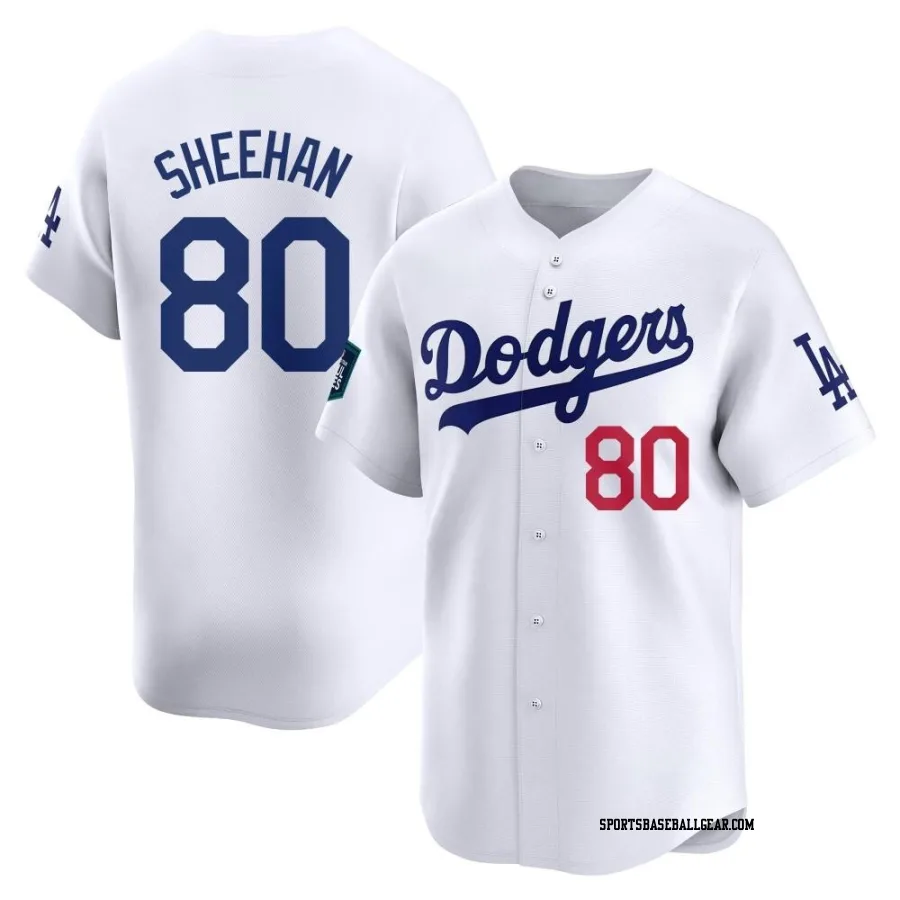 Emmet Sheehan Youth Los Angeles Dodgers White Limited 2024 World Tour Seoul Series Home Jersey