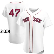 Enmanuel Valdez Men's Boston Red Sox White Authentic Home Team Jersey