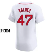 Enmanuel Valdez Men's Boston Red Sox White Elite Home Jersey