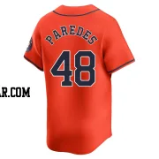 Enoli Paredes Men's Houston Astros Orange Limited Alternate Jersey
