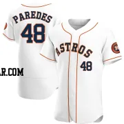 Enoli Paredes Men's Houston Astros White Authentic Home Jersey