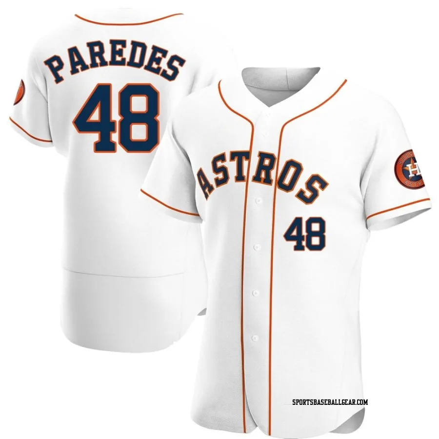 Enoli Paredes Men's Houston Astros White Authentic Home Jersey
