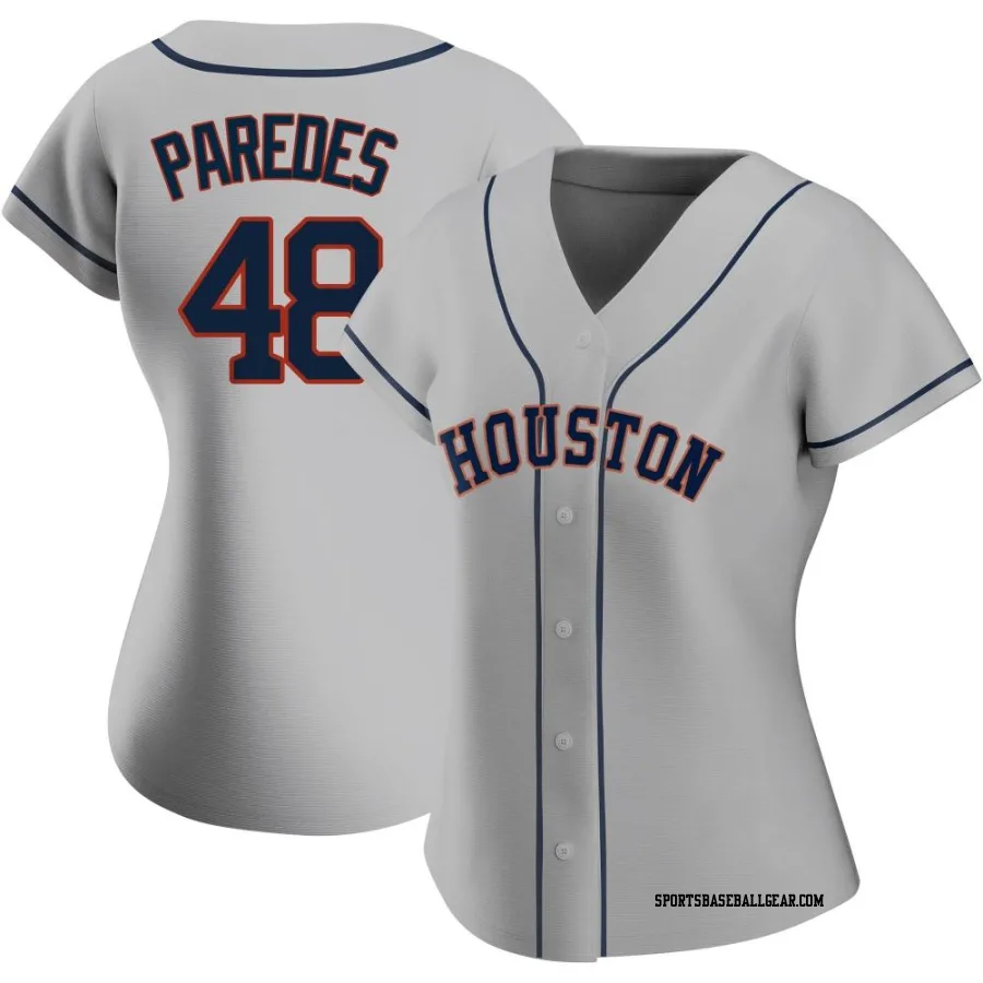 Enoli Paredes Women's Houston Astros Gray Authentic Road 2020 Jersey