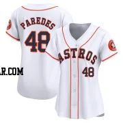 Enoli Paredes Women's Houston Astros White Limited Home Jersey