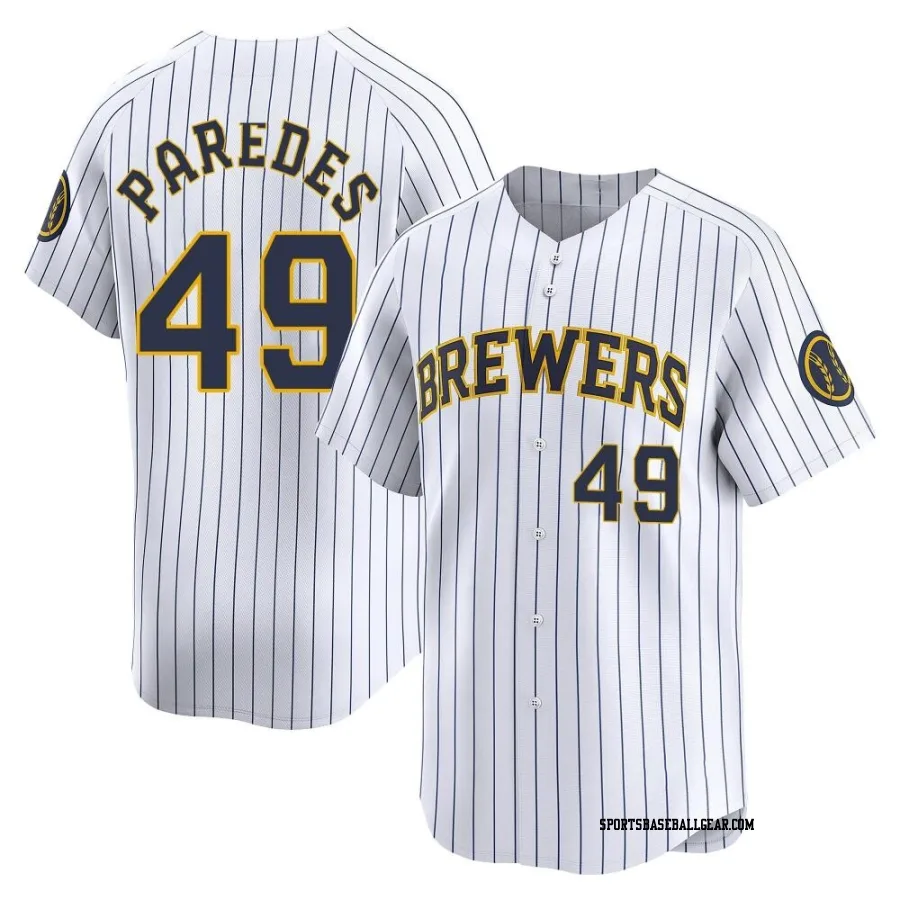 Enoli Paredes Youth Milwaukee Brewers White Limited Alternate Jersey