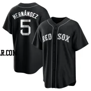Enrique Hernandez Youth Boston Red Sox Black/White Replica Jersey