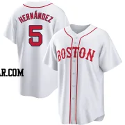 Enrique Hernandez Youth Boston Red Sox White Replica 2021 Patriots' Day Jersey