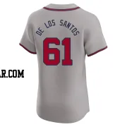 Enyel De Los Santos Men's Atlanta Braves Gray Elite Road Jersey