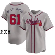 Enyel De Los Santos Men's Atlanta Braves Gray Limited Away Jersey