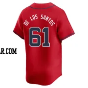 Enyel De Los Santos Men's Atlanta Braves Red Limited Alternate Jersey