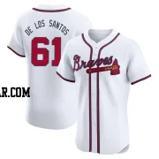 Enyel De Los Santos Men's Atlanta Braves White Elite Home Jersey