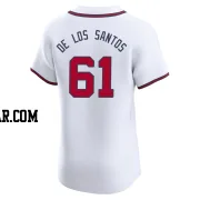 Enyel De Los Santos Men's Atlanta Braves White Elite Home Jersey