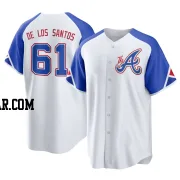 Enyel De Los Santos Men's Atlanta Braves White Replica 2023 City Connect Jersey