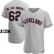 Enyel De Los Santos Men's Cleveland Guardians Gray Authentic Road Jersey