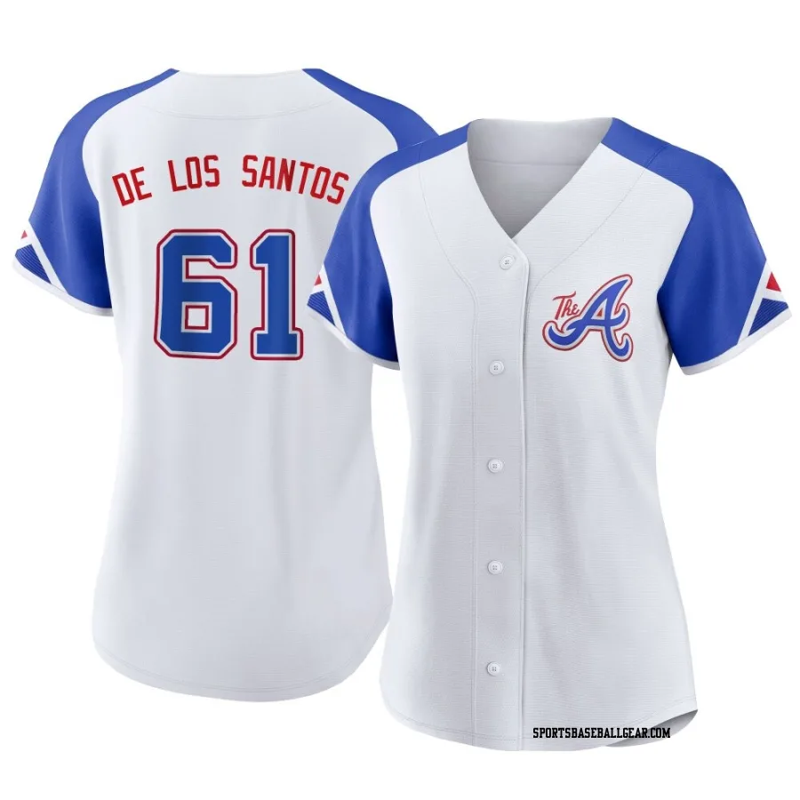 Enyel De Los Santos Women's Atlanta Braves White Replica 2023 City Connect Jersey