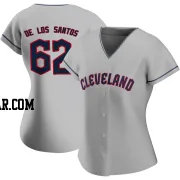 Enyel De Los Santos Women's Cleveland Guardians Gray Authentic Road Jersey