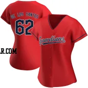 Enyel De Los Santos Women's Cleveland Guardians Red Replica Alternate Jersey