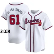 Enyel De Los Santos Youth Atlanta Braves White Limited Home Jersey