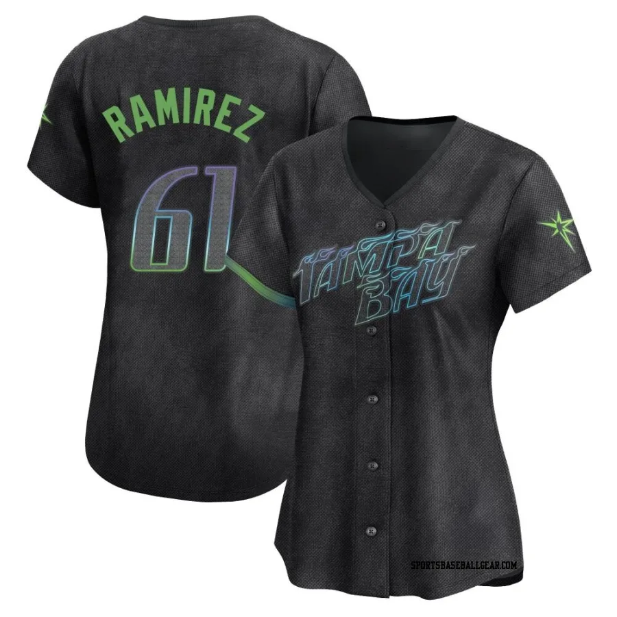 Erasmo Ramirez Women's Tampa Bay Rays Charcoal Limited 2024 City Connect Jersey