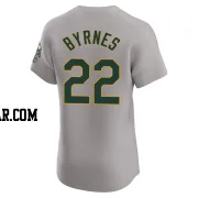 Eric Byrnes Men's Oakland Athletics Gray Elite Road Jersey