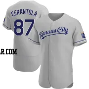 Eric Cerantola Men's Kansas City Royals Gray Authentic Road Jersey