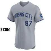Eric Cerantola Men's Kansas City Royals Gray Elite Road Jersey