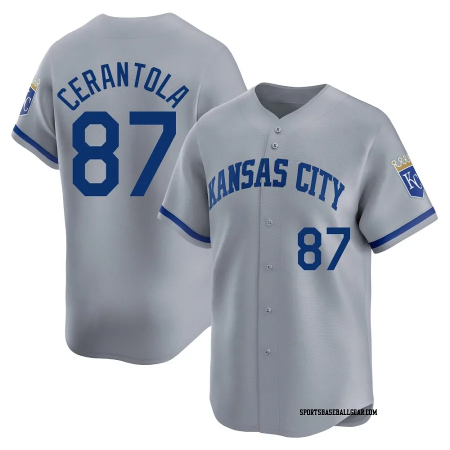 Eric Cerantola Men's Kansas City Royals Gray Limited Away Jersey