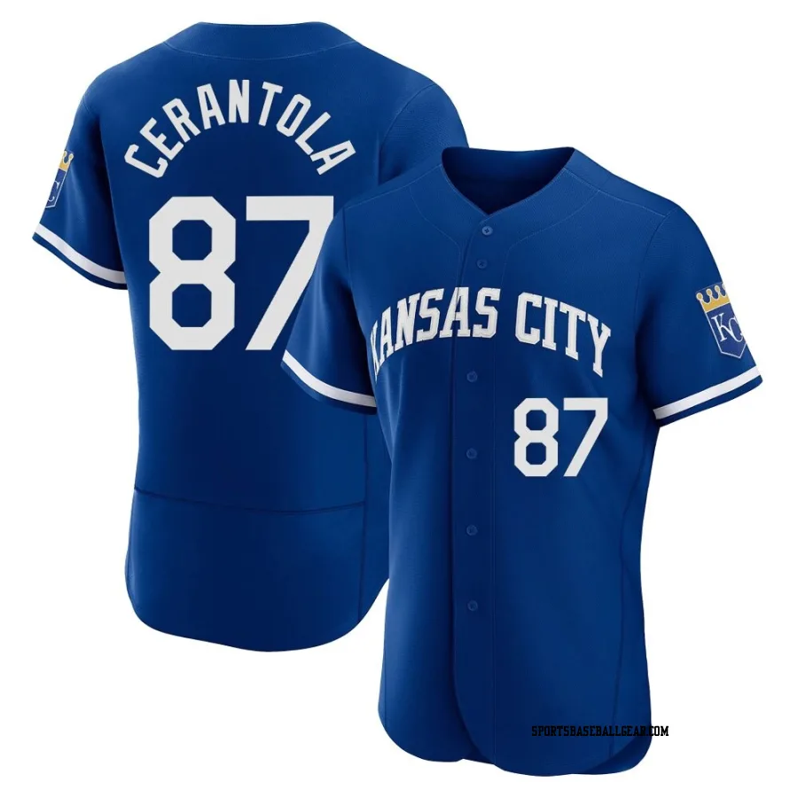 Eric Cerantola Men's Kansas City Royals Royal Authentic 2022 Alternate Jersey