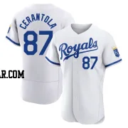 Eric Cerantola Men's Kansas City Royals White Authentic 2022 Home Jersey