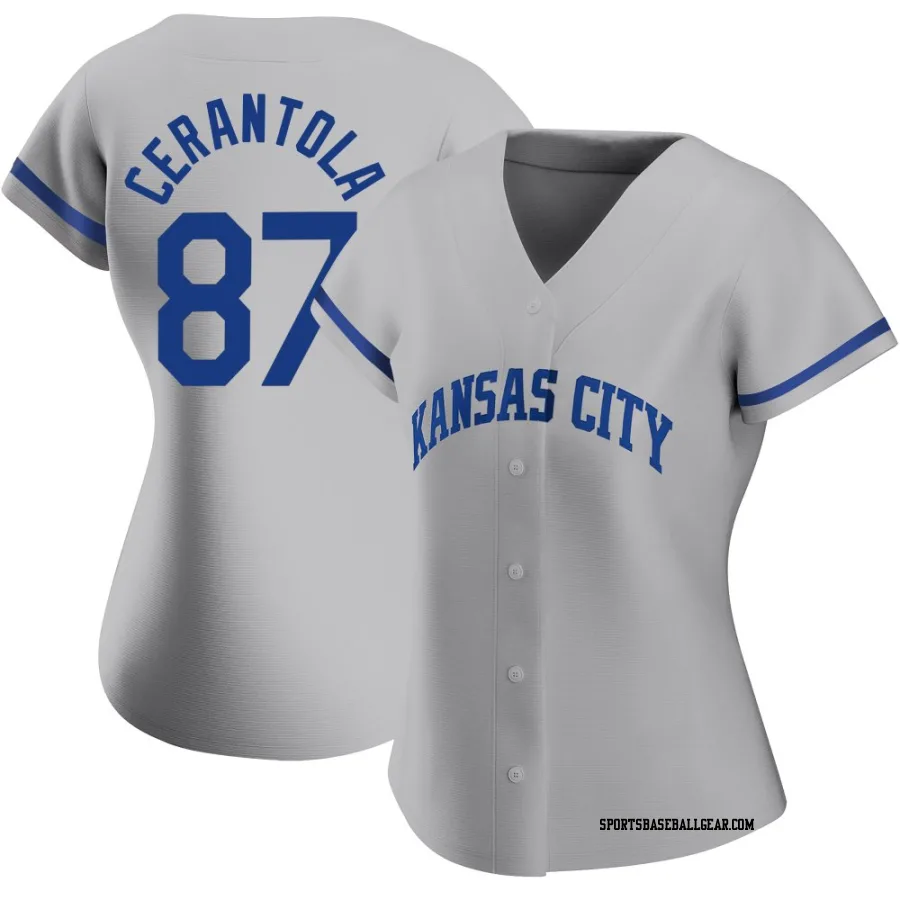 Eric Cerantola Women's Kansas City Royals Gray Replica 2022 Road Jersey