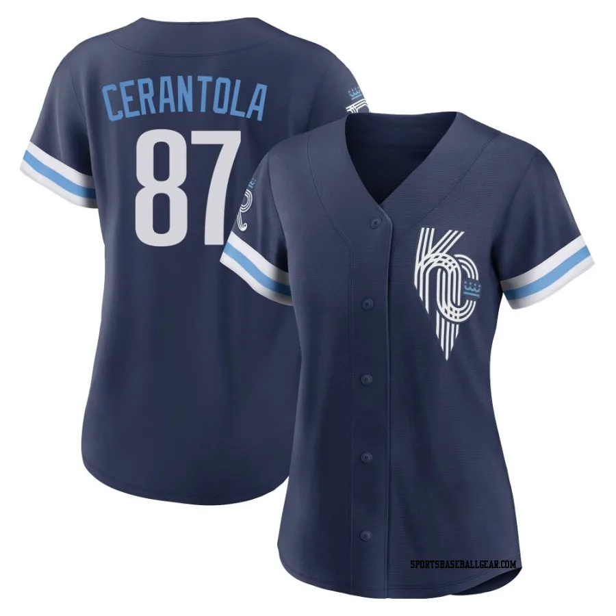 Eric Cerantola Women's Kansas City Royals Navy Replica 2022 City Connect Jersey