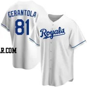 Eric Cerantola Youth Kansas City Royals White Replica Home Jersey