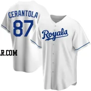 Eric Cerantola Youth Kansas City Royals White Replica Home Jersey