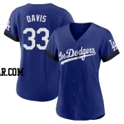 Eric Davis Women's Los Angeles Dodgers Royal Authentic 2021 City Connect Jersey