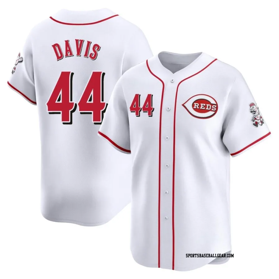 Eric Davis Youth Cincinnati Reds White Limited Home Jersey