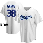 Eric Gagne Men's Los Angeles Dodgers White Replica Home Jersey
