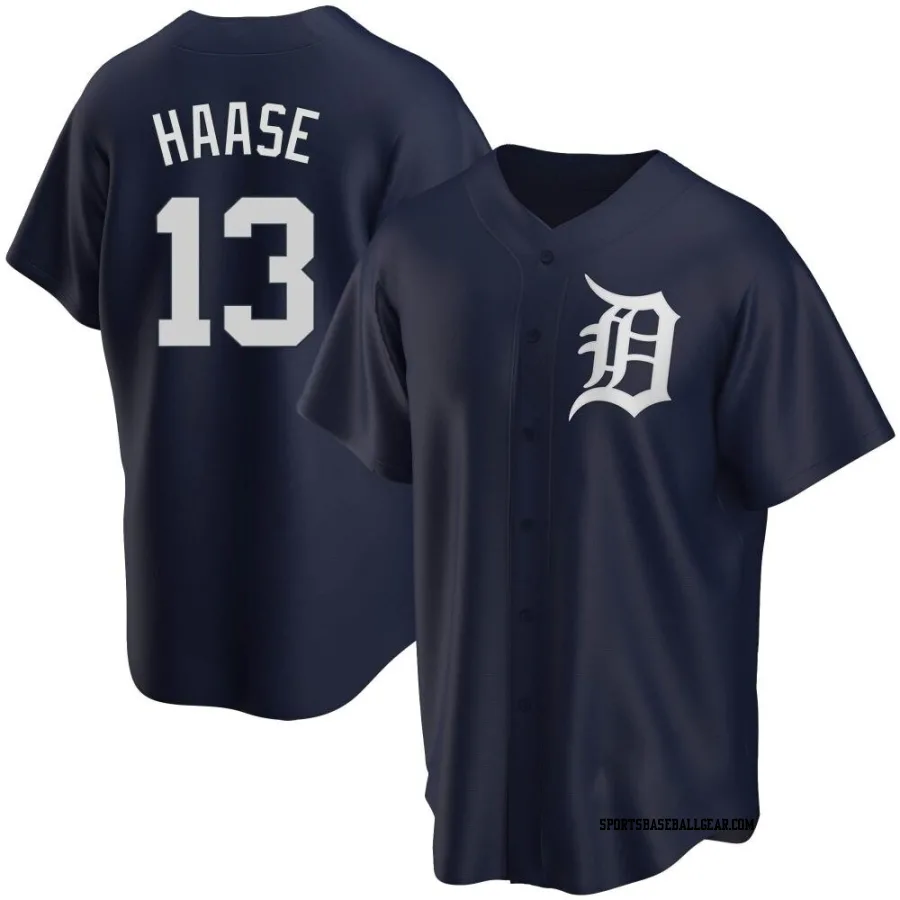 Eric Haase Men's Detroit Tigers Navy Replica Alternate Jersey