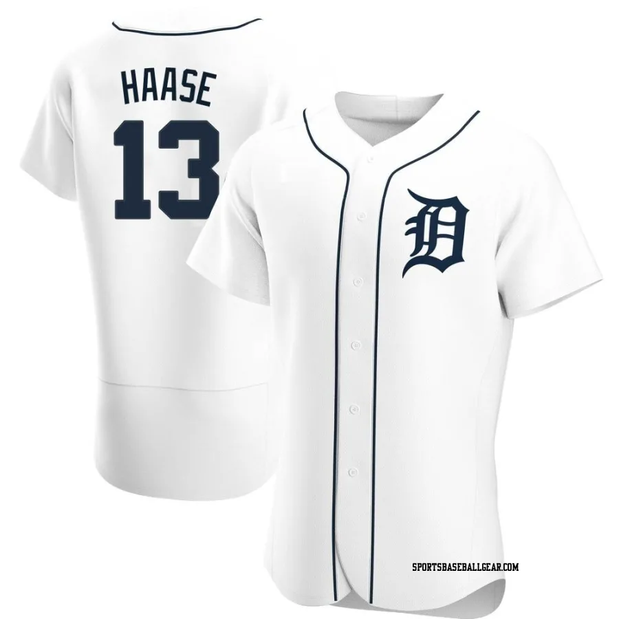 Eric Haase Men's Detroit Tigers White Authentic Home Jersey