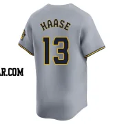 Eric Haase Youth Milwaukee Brewers Gray Limited Away Jersey