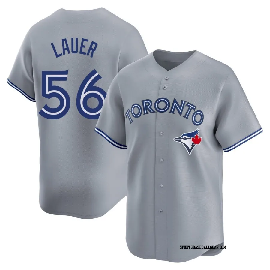 Eric Lauer Men's Toronto Blue Jays Gray Limited Away Jersey