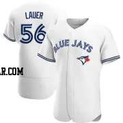 Eric Lauer Men's Toronto Blue Jays White Authentic Home Jersey